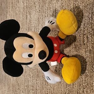 Disney Mickey Mouse Plush - Black, Red, Yellow